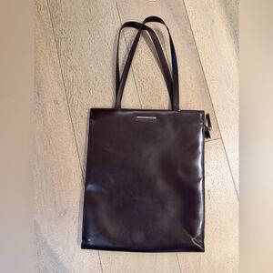 Giorgio Armani Dark Brown Leather Tote